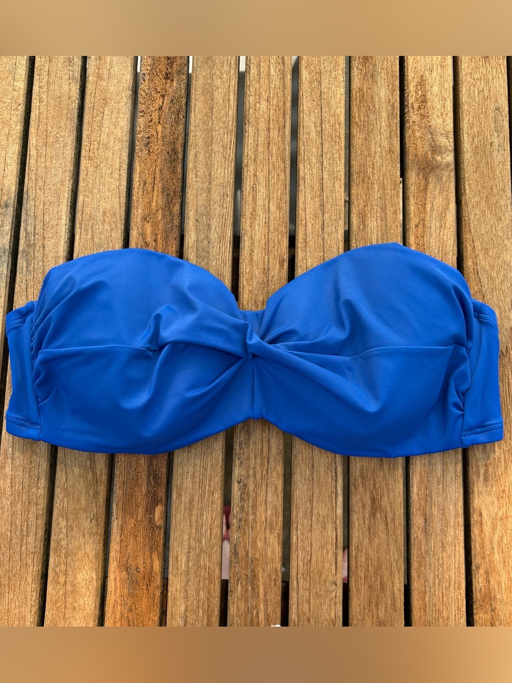Victoria’s Secret Blue Bustier Bikini Top